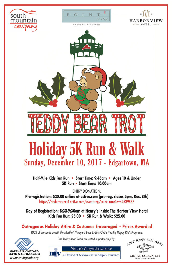 Advance Registration: Teddy Bear Trot 5K Run & Walk Fundraiser Martha's Vineyard Teddy Bear Suite